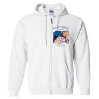 Greek Island Santorini Greece Oia Village Blue Church Full Zip Hoodie