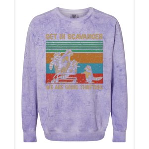 Get In Scavenger WeRe Going Thrifting Colorblast Crewneck Sweatshirt