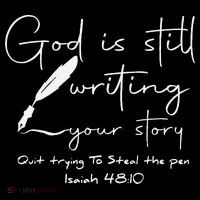 God Is Still Writing Your Story Quit Trying To Steal The Pen Sustainable Knit Beanie