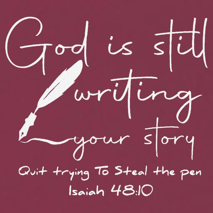 God Is Still Writing Your Story Quit Trying To Steal The Pen 16oz Travel Tumbler