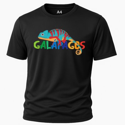Galapagos Islands Summer Colorful Chameleon Exotic Animal Performance Shirt