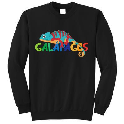 Galapagos Islands Summer Colorful Chameleon Exotic Animal Sweatshirt