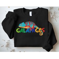 Galapagos Islands Summer Colorful Chameleon Exotic Animal Sweatshirt