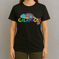 Galapagos Islands Summer Colorful Chameleon Exotic Animal T-Shirt