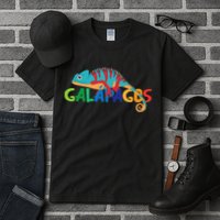 Galapagos Islands Summer Colorful Chameleon Exotic Animal Tall T-Shirt