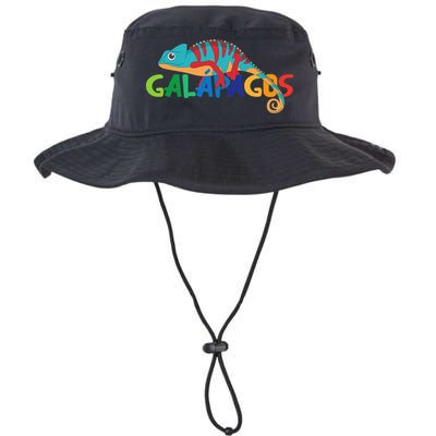 Galapagos Islands Summer Colorful Chameleon Exotic Animal Bucket Hat
