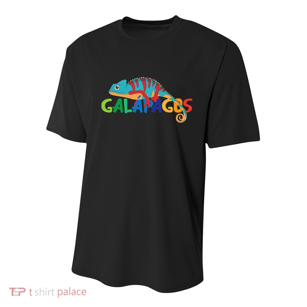 Galapagos Islands Summer Colorful Chameleon Exotic Animal Youth Performance Sprint T-Shirt