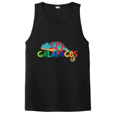 Galapagos Islands Summer Colorful Chameleon Exotic Animal PosiCharge Competitor Tank