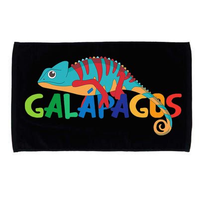 Galapagos Islands Summer Colorful Chameleon Exotic Animal Microfiber Hand Towel