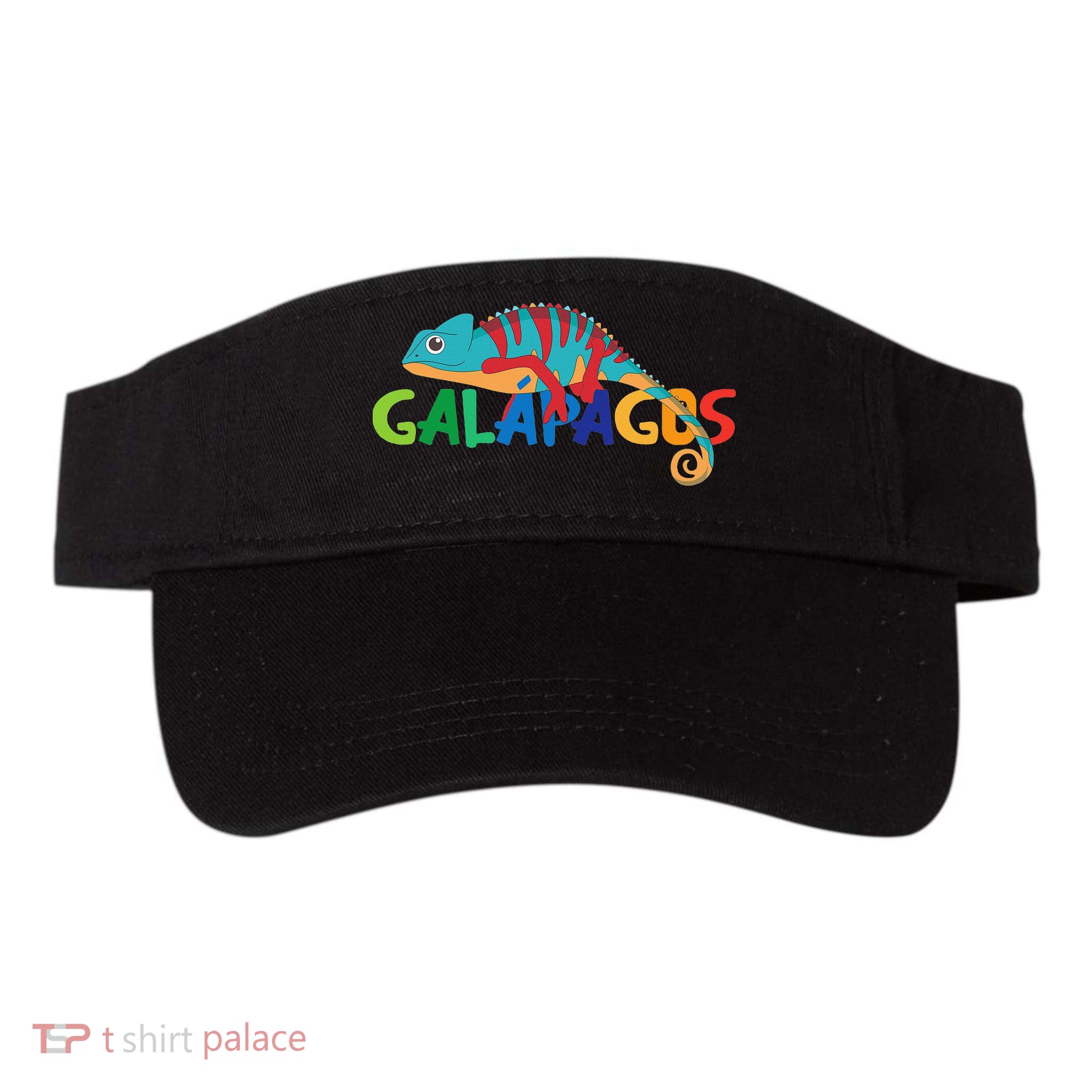 Galapagos Islands Summer Colorful Chameleon Exotic Animal Visor