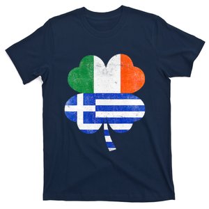 Greek Irish Shamrock Greece Ireland Flag St. Patrick's Day T-Shirt