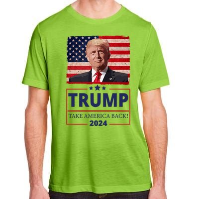 Great I Stand With Trump American Flag Vintage Gift Adult ChromaSoft Performance T-Shirt