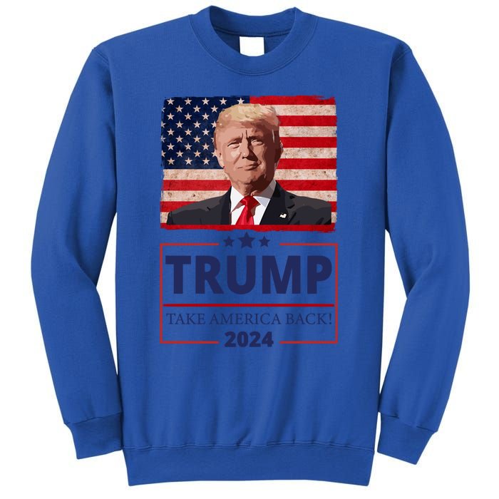 Great I Stand With Trump American Flag Vintage Gift Sweatshirt