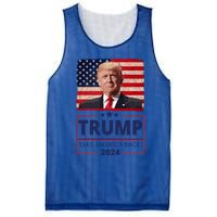 Great I Stand With Trump American Flag Vintage Gift Mesh Reversible Basketball Jersey Tank