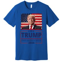 Great I Stand With Trump American Flag Vintage Gift Premium T-Shirt