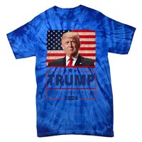 Great I Stand With Trump American Flag Vintage Gift Tie-Dye T-Shirt