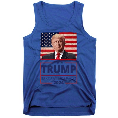 Great I Stand With Trump American Flag Vintage Gift Tank Top