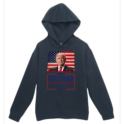 Great I Stand With Trump American Flag Vintage Gift Urban Pullover Hoodie