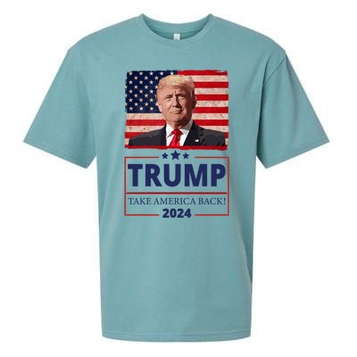 Great I Stand With Trump American Flag Vintage Gift Sueded Cloud Jersey T-Shirt