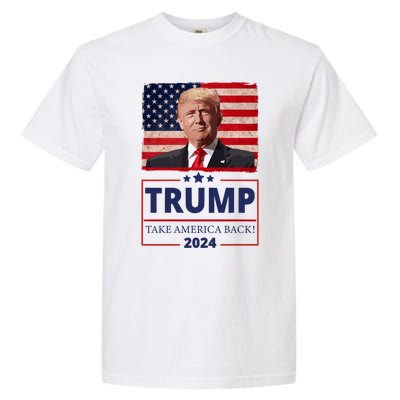 Great I Stand With Trump American Flag Vintage Gift Garment-Dyed Heavyweight T-Shirt