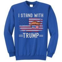 Great I Stand With Trump American Flag Vintage Cool Gift Sweatshirt