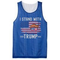 Great I Stand With Trump American Flag Vintage Cool Gift Mesh Reversible Basketball Jersey Tank