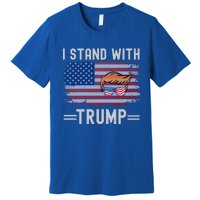 Great I Stand With Trump American Flag Vintage Cool Gift Premium T-Shirt