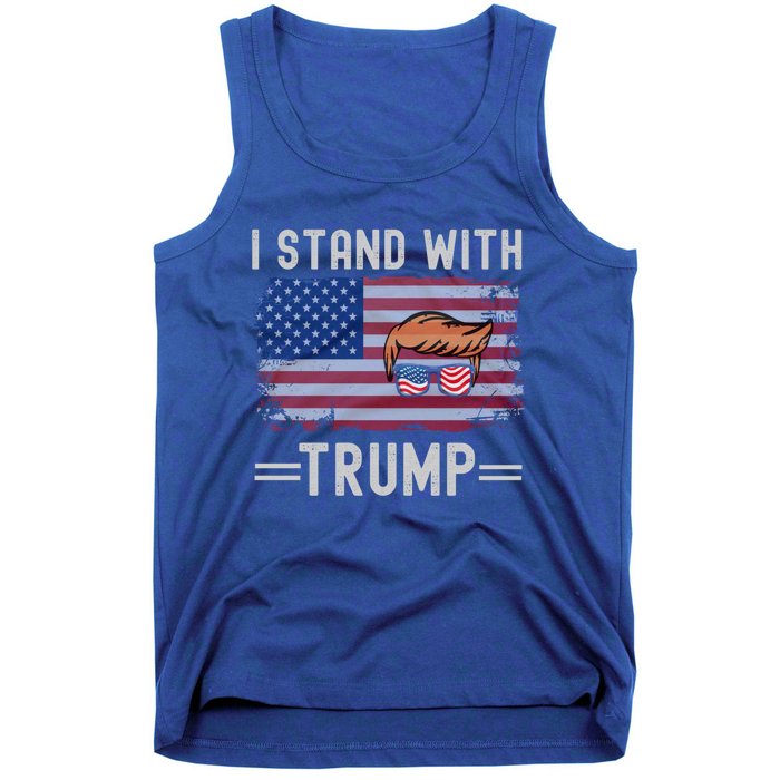 Great I Stand With Trump American Flag Vintage Cool Gift Tank Top