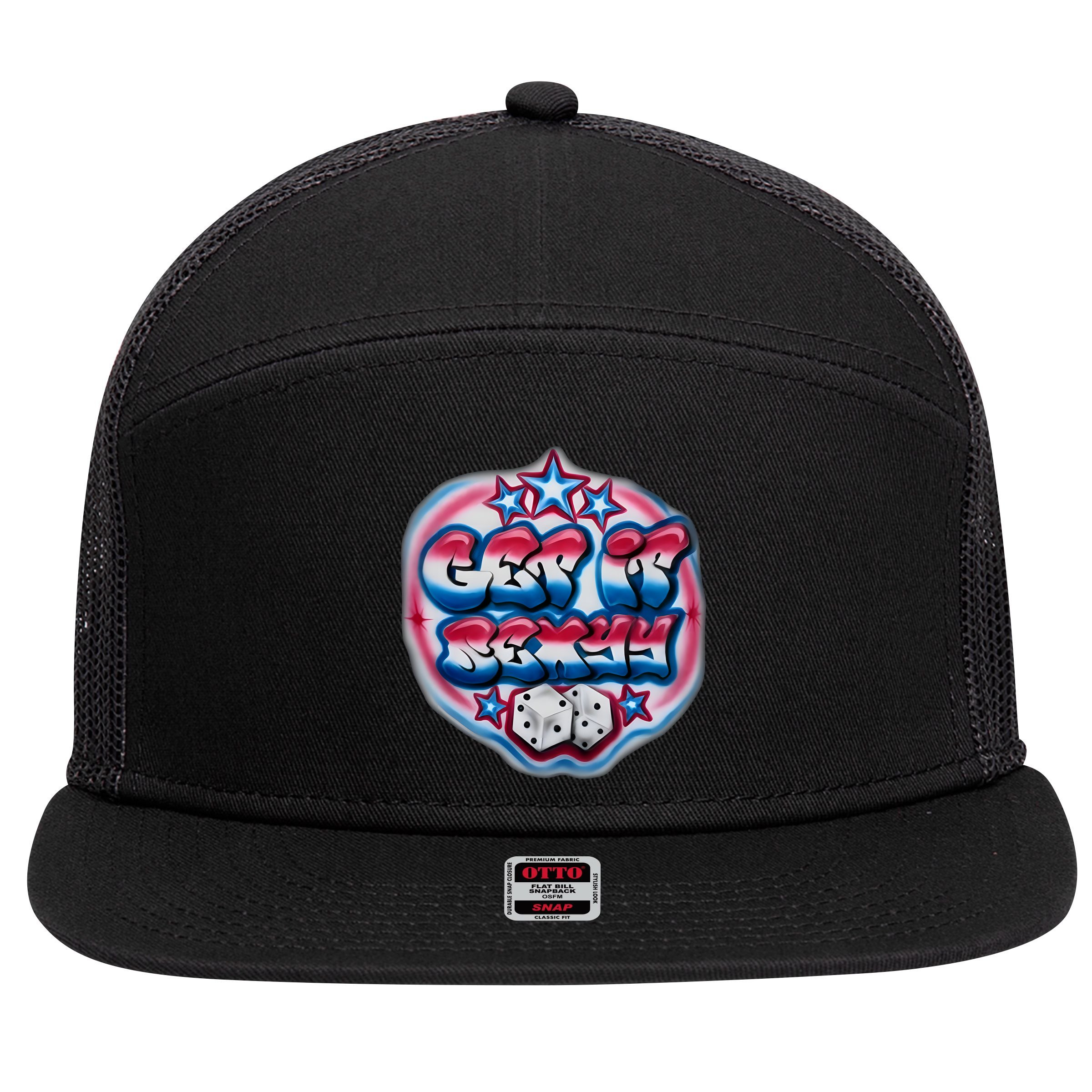 Get It Sexyy Red 7 Panel Mesh Trucker Snapback Hat