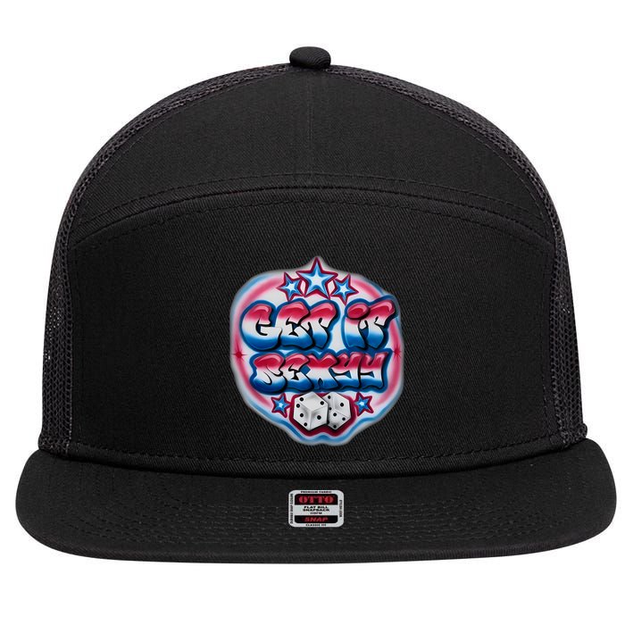 Get It Sexyy Red 7 Panel Mesh Trucker Snapback Hat