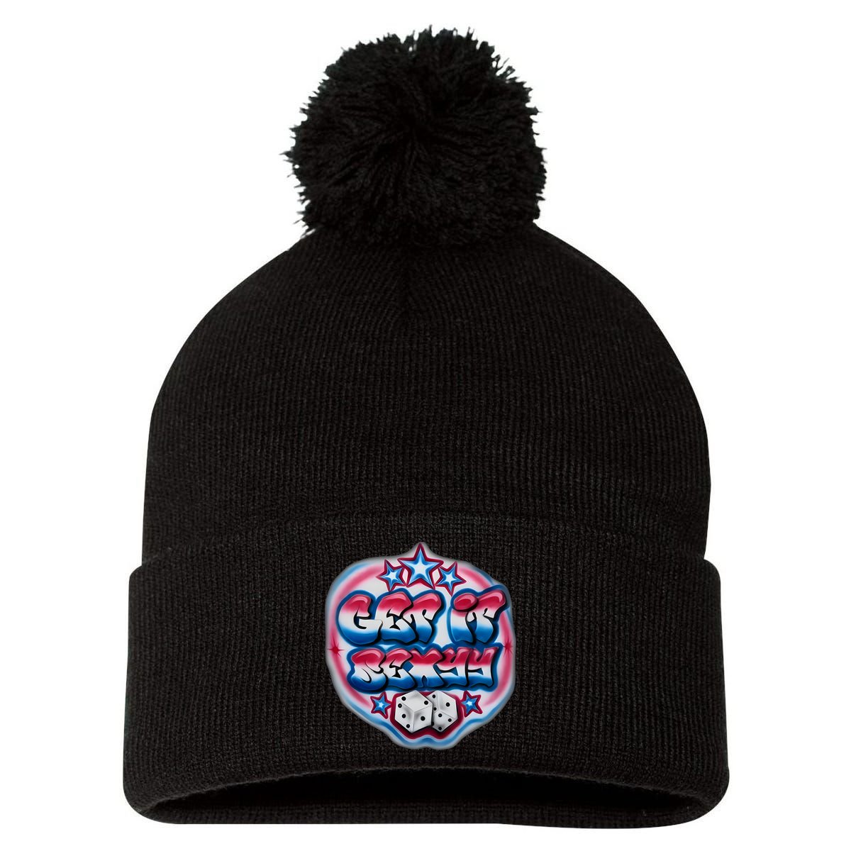 Get It Sexyy Red Pom Pom 12in Knit Beanie