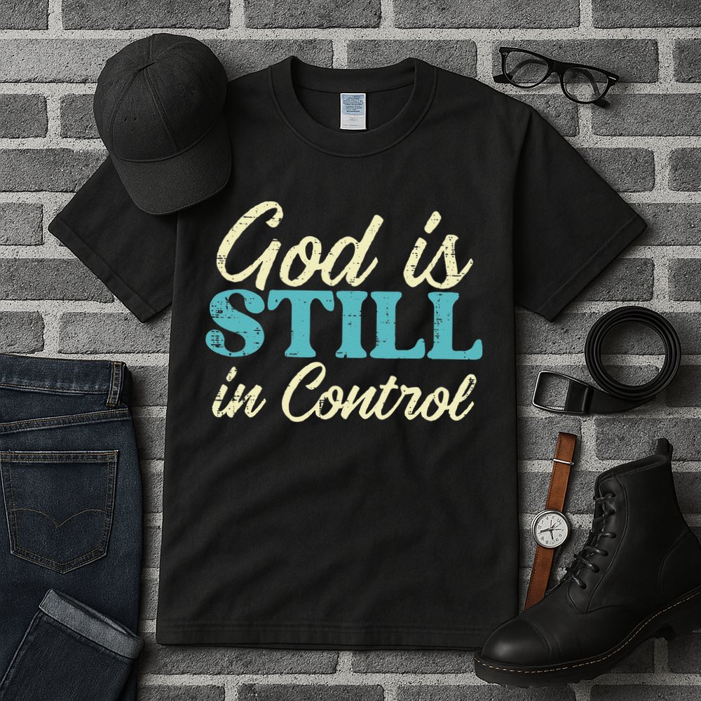 God Is Still In Control Jesus Faith Christian Women Tall T-Shirt