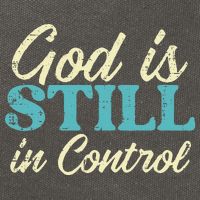 God Is Still In Control Jesus Faith Christian Women Cotton Canvas Backpack