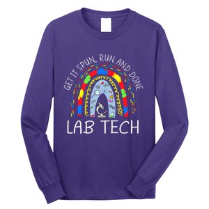 Get It Spun Run And Done Rainbow Laboratory Tech 2024 Long Sleeve Shirt