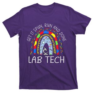 Get It Spun Run And Done Rainbow Laboratory Tech 2024 T-Shirt