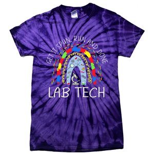 Get It Spun Run And Done Rainbow Laboratory Tech 2024 Tie-Dye T-Shirt