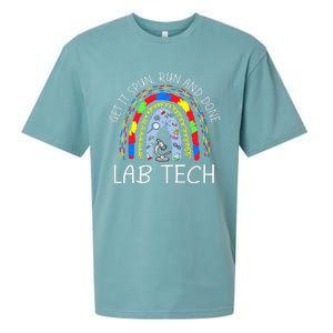 Get It Spun Run And Done Rainbow Laboratory Tech 2024 Sueded Cloud Jersey T-Shirt