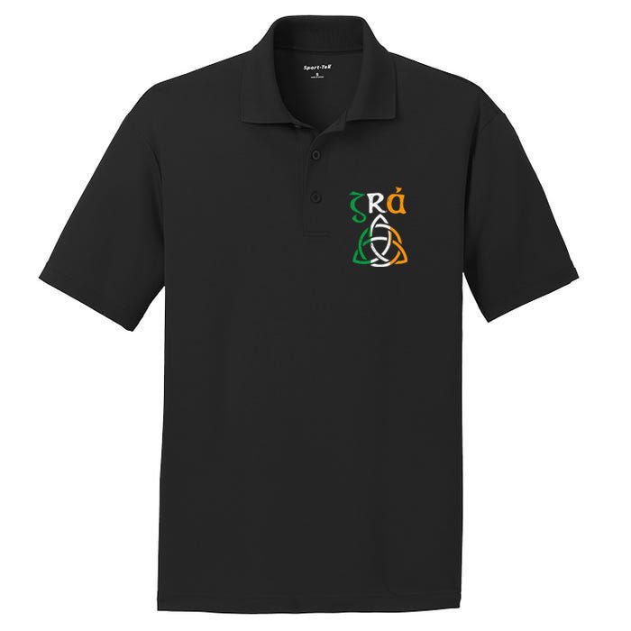 Gra Irish Saying for Love Irish Gaelic Ireland Claddagh PosiCharge RacerMesh Polo