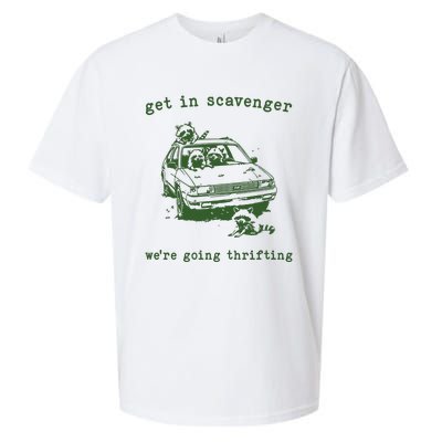 Get In Scavanger We Are Going Thrifting Retro Sueded Cloud Jersey T-Shirt