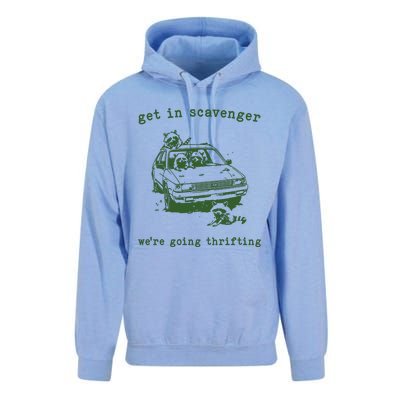 Get In Scavanger We Are Going Thrifting Retro Unisex Surf Hoodie