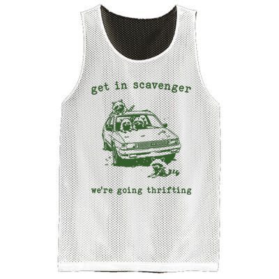 Get In Scavanger We Are Going Thrifting Retro Mesh Reversible Basketball Jersey Tank