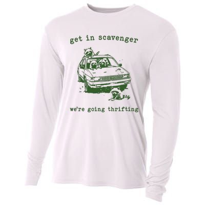 Get In Scavanger We Are Going Thrifting Retro Cooling Performance Long Sleeve Crew