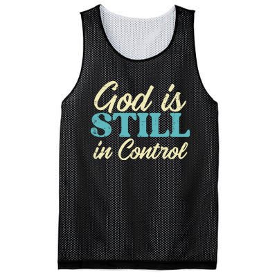 God Is Still In Control Jesus Faith Christian Mesh Reversible Basketball Jersey Tank