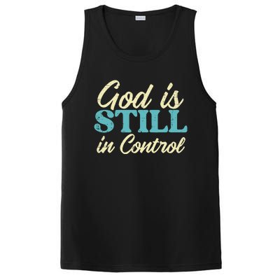 God Is Still In Control Jesus Faith Christian PosiCharge Competitor Tank