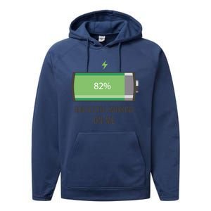 God Is Still Working On Me Battery Loading Performance Fleece Hoodie