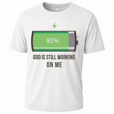 God Is Still Working On Me Battery Loading Performance Shirt