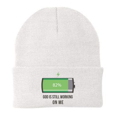 God Is Still Working On Me Battery Loading Beanie