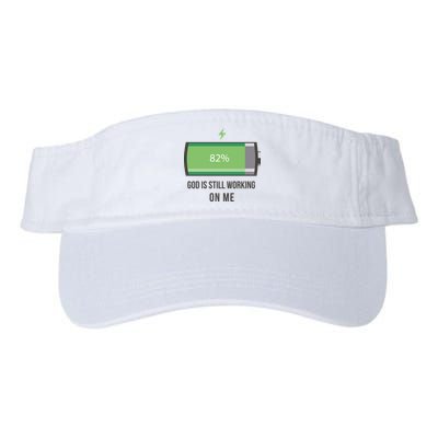 God Is Still Working On Me Battery Loading Visor