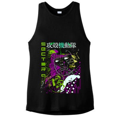 Ghost In The Shell Ladies PosiCharge Tri-Blend Wicking Tank