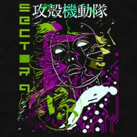 Ghost In The Shell Ladies PosiCharge Tri-Blend Wicking Tank